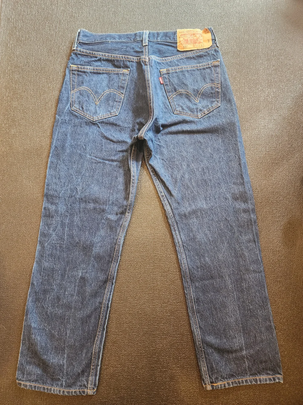 Levi's Men’s 501 Original Fit Jeans in Dark Blue